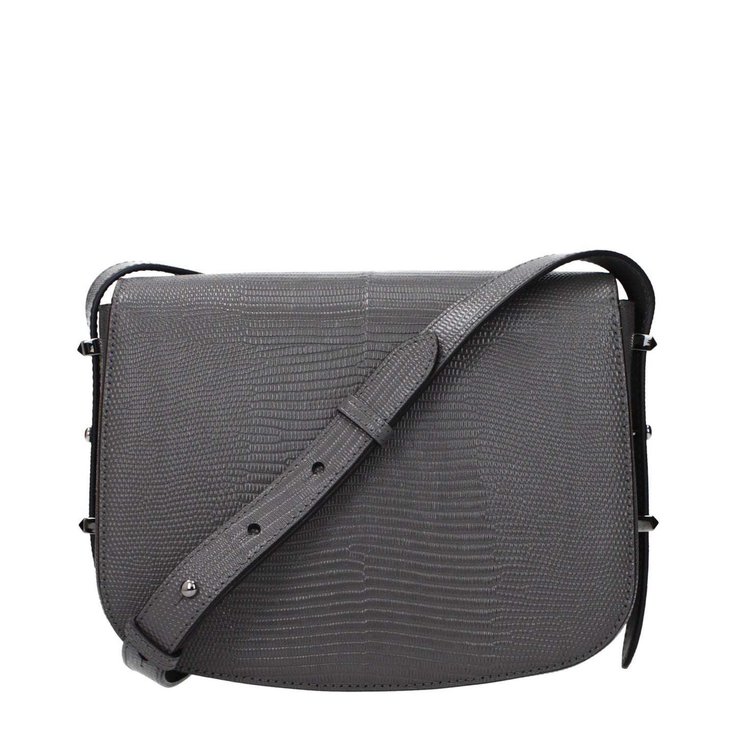 Jimmy Choo Gray Leather Crossbody Bag