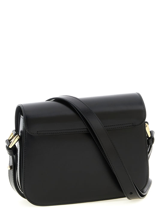 A.P.C. Black Cowhide Crossbody Bag