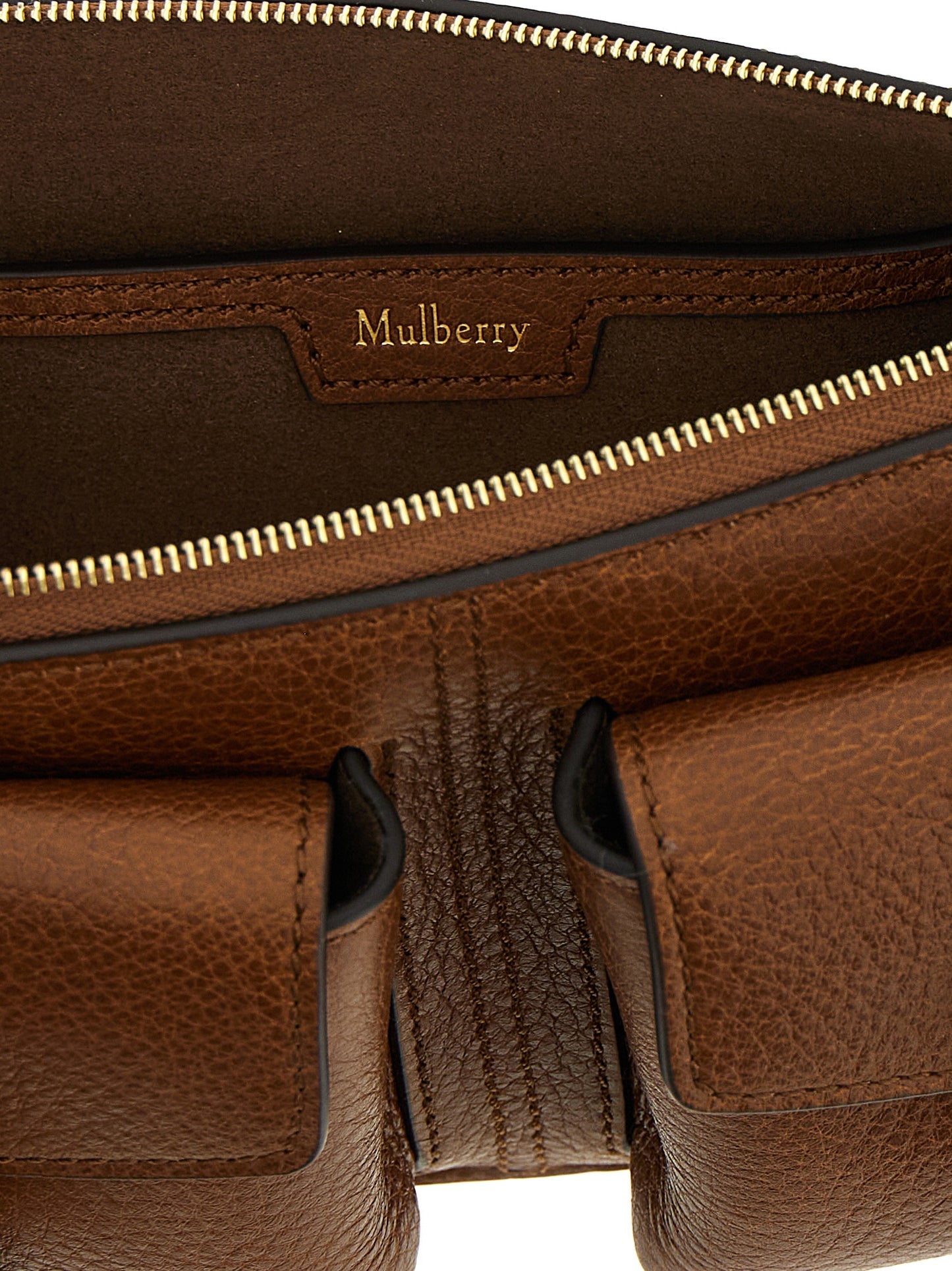 Mulberry Brown Calfskin Shoulder Bag