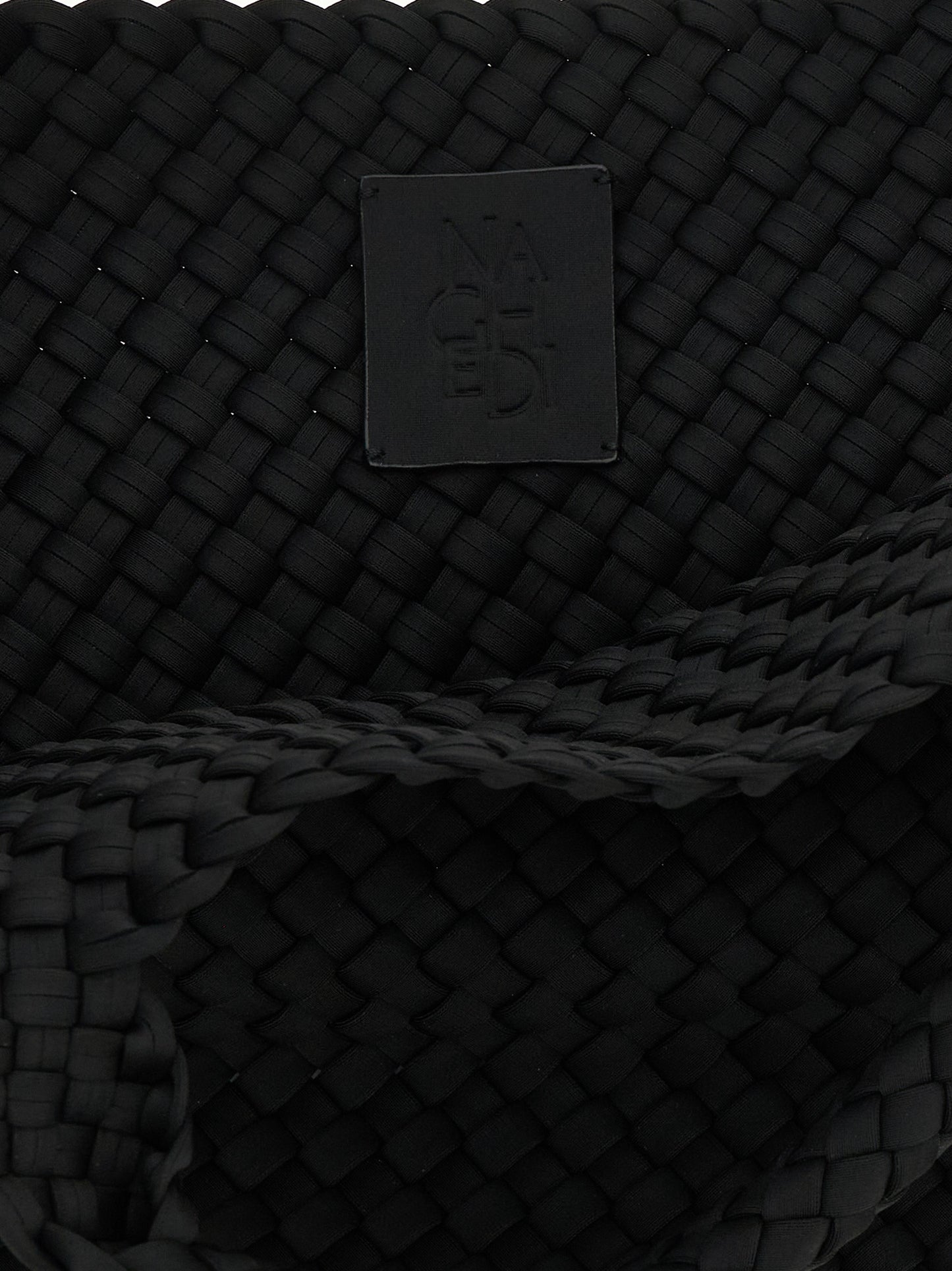 NAGHEDI Black Neoprene Tote Bag