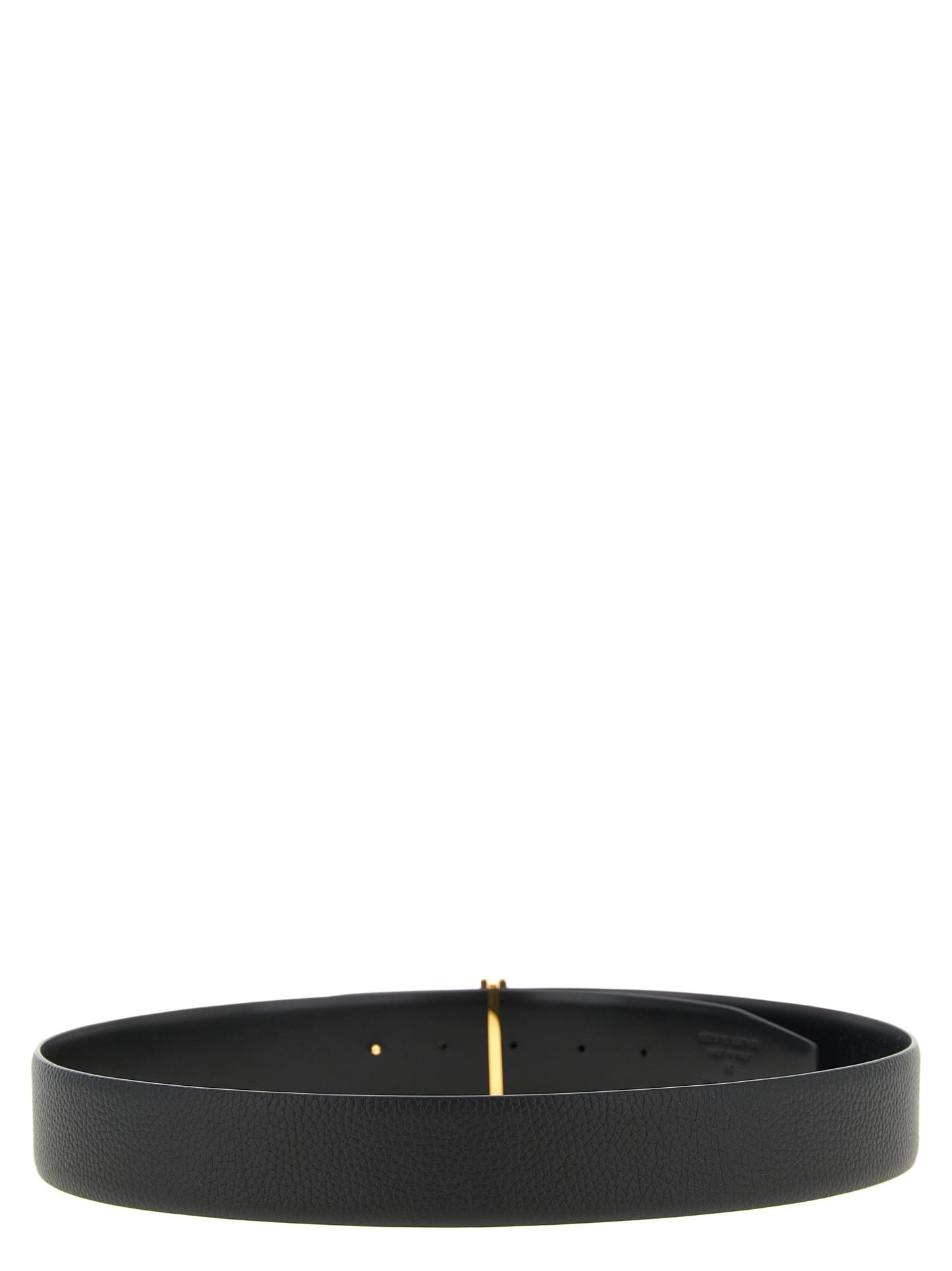 Tom Ford Black Calfskin Regular Belt