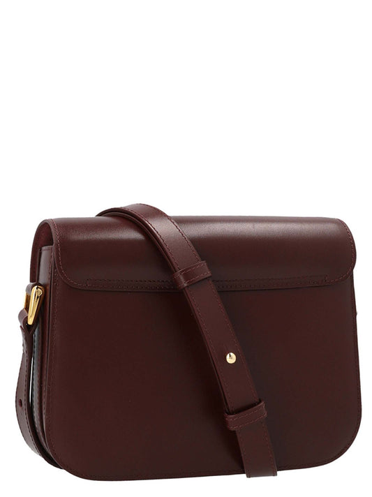 A.P.C. Bordeaux Cowhide Crossbody Bag