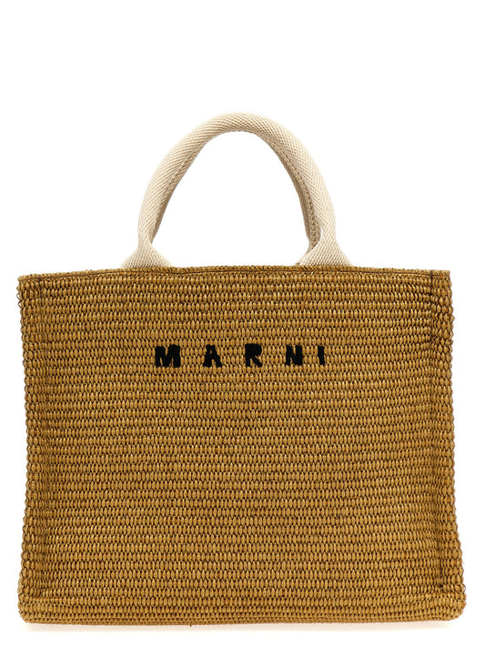 Marni Beige Cotton Tote Bag