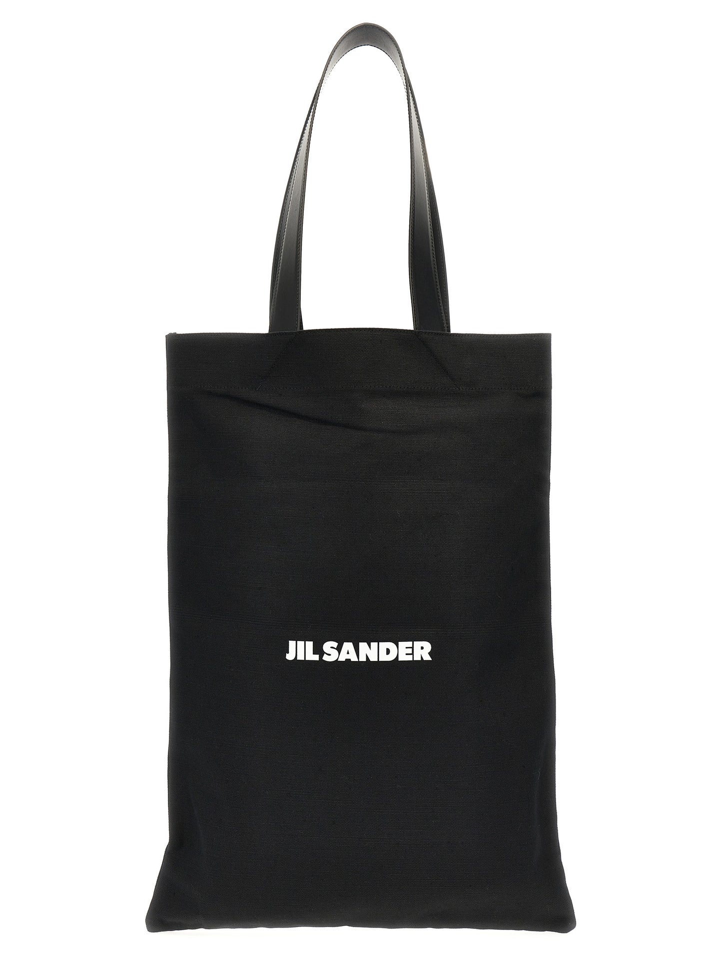Jil Sander Black Cotton Tote Bag