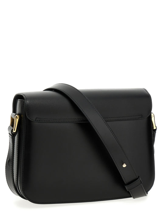 A.P.C. Black Cowhide Crossbody Bag
